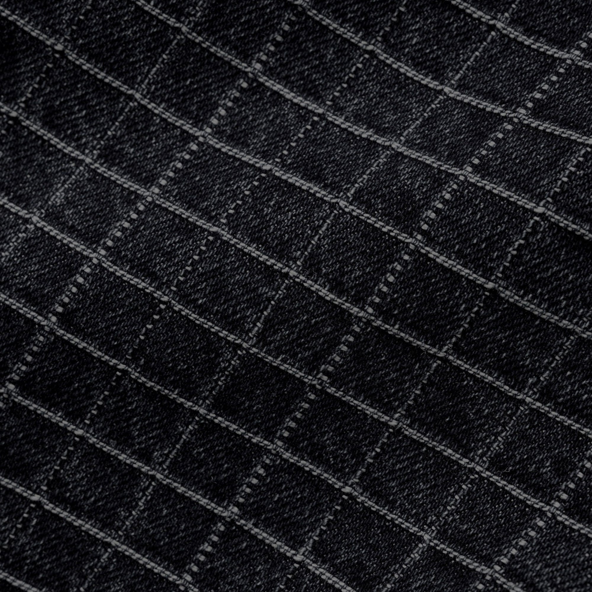 Butter Goods Grid Denim Jacket - Overdye Black