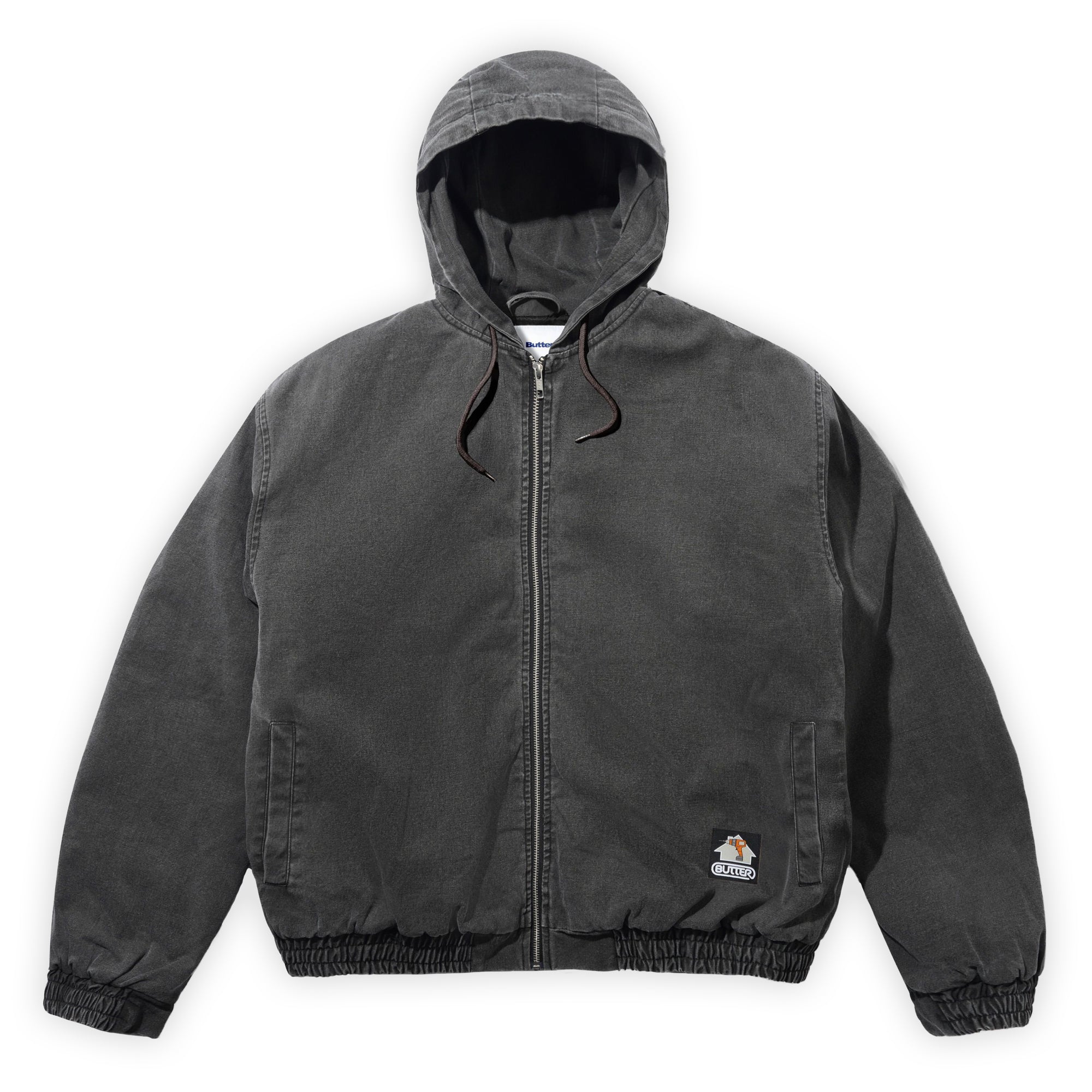 Butter Goods Insulated Work Jacket - Washed Black