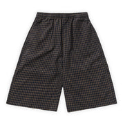 Butter Goods Loose Shorts - Brown Seersucker Plaid