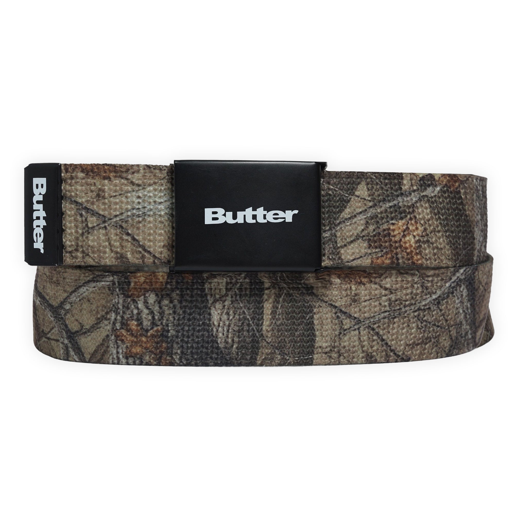 Butter Goods Logo Woven Belt - Forest Camo