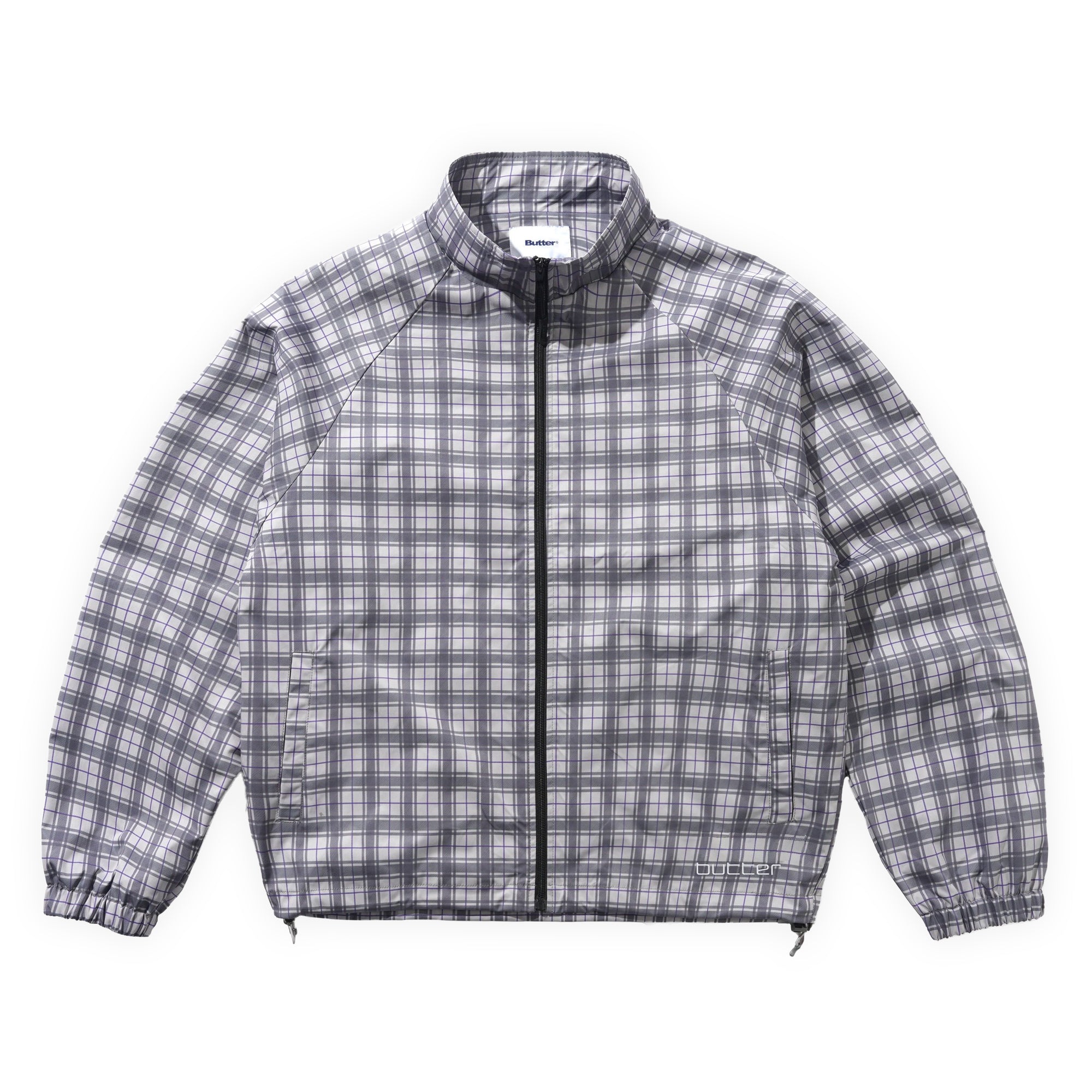 Butter Goods Plaid Nylon Jacket - Grey