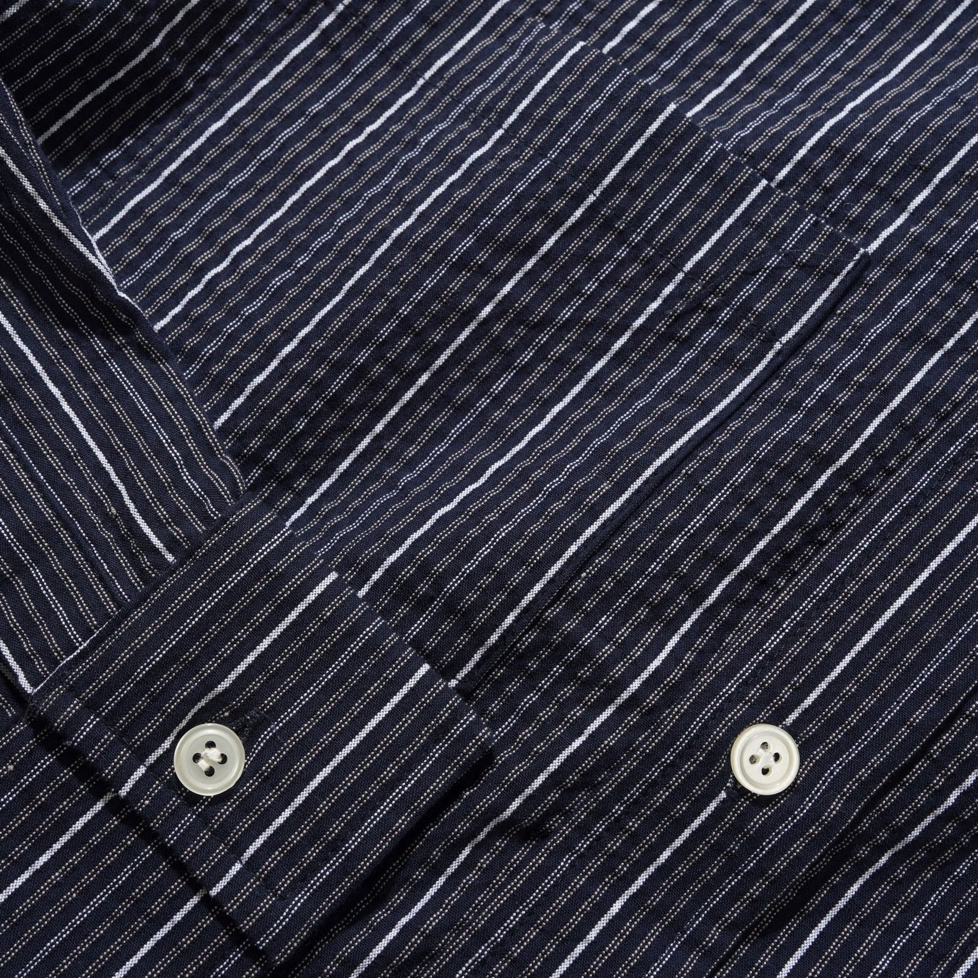 Butter Goods Seersucker Shirt - Navy