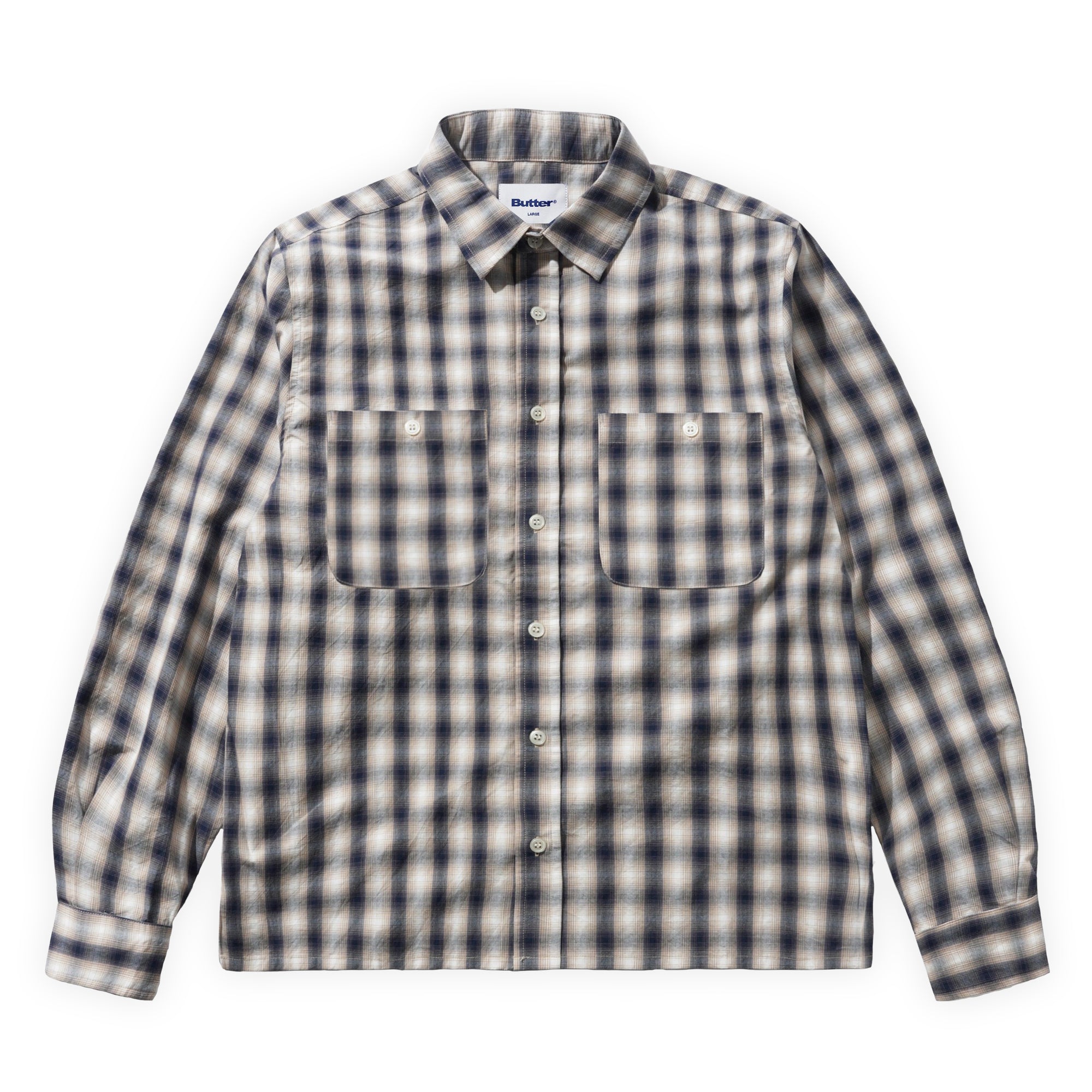 Butter Goods Shadowplaid Shirt - Tan