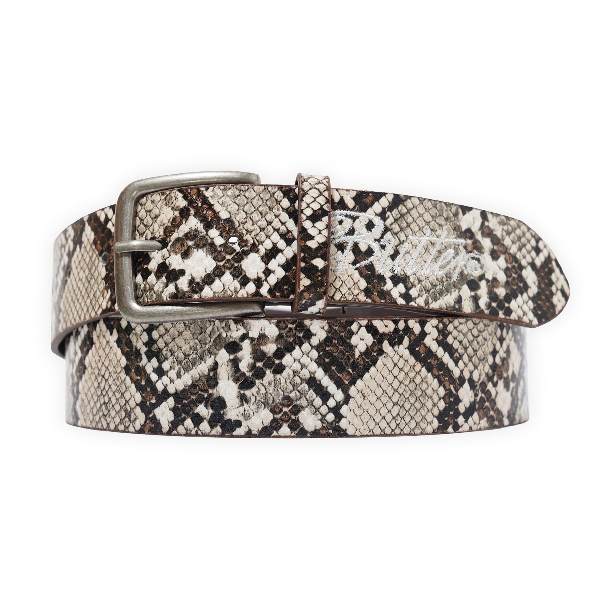 Butter Goods Snake Skin Belt - Brown