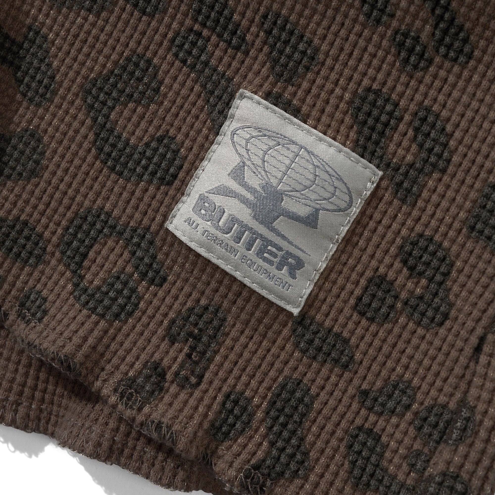 Butter Goods Waffle L/S Top - Leopard