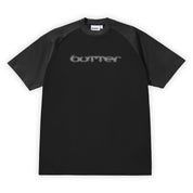 Butter Goods Witness Raglan Tee - Black / Dark Grey