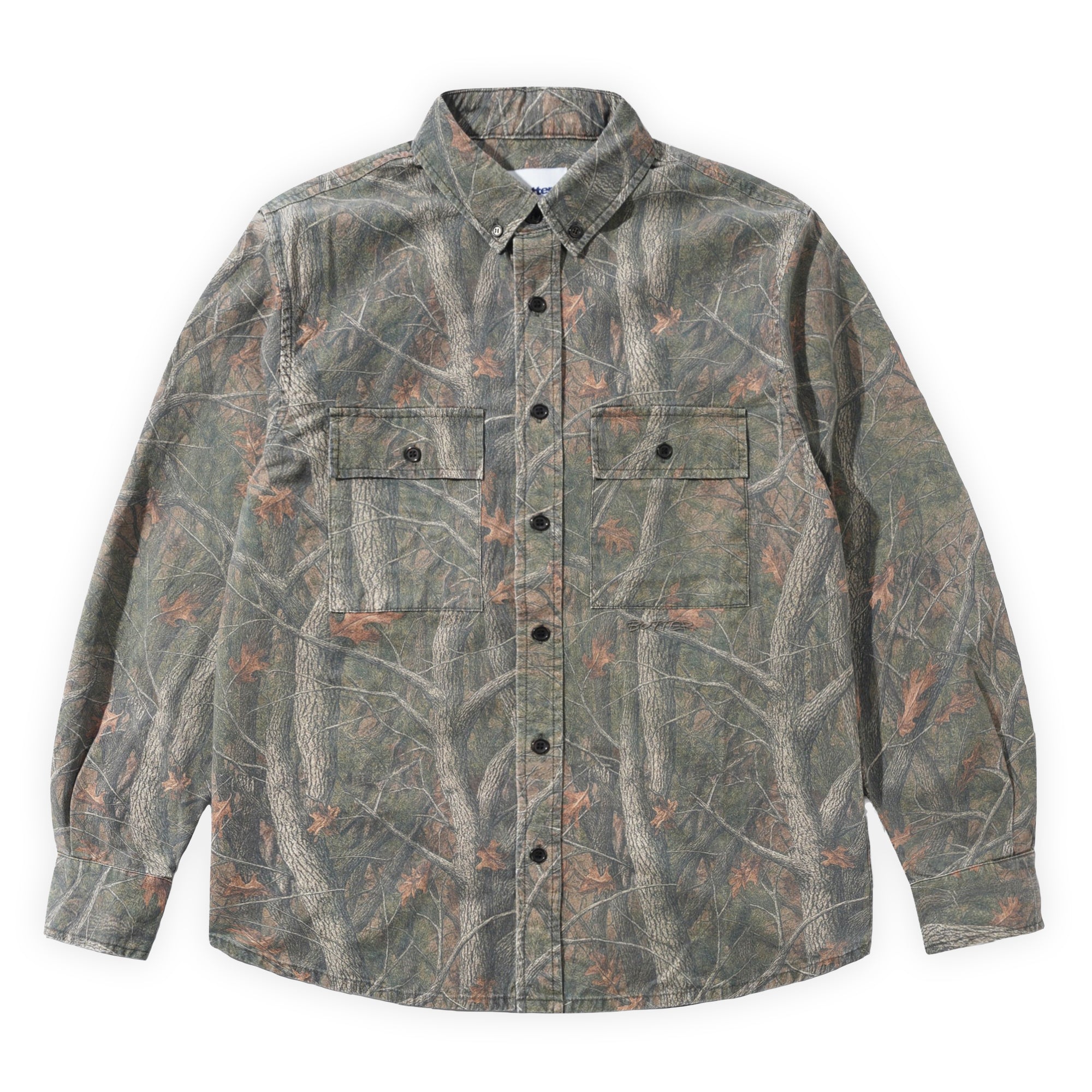 Butter Goods Yard Shirt - Forest Camo