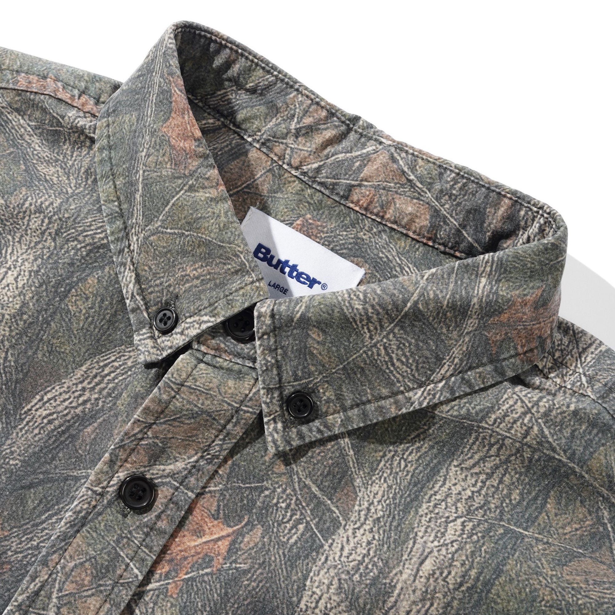 Butter Goods Yard Shirt - Forest Camo