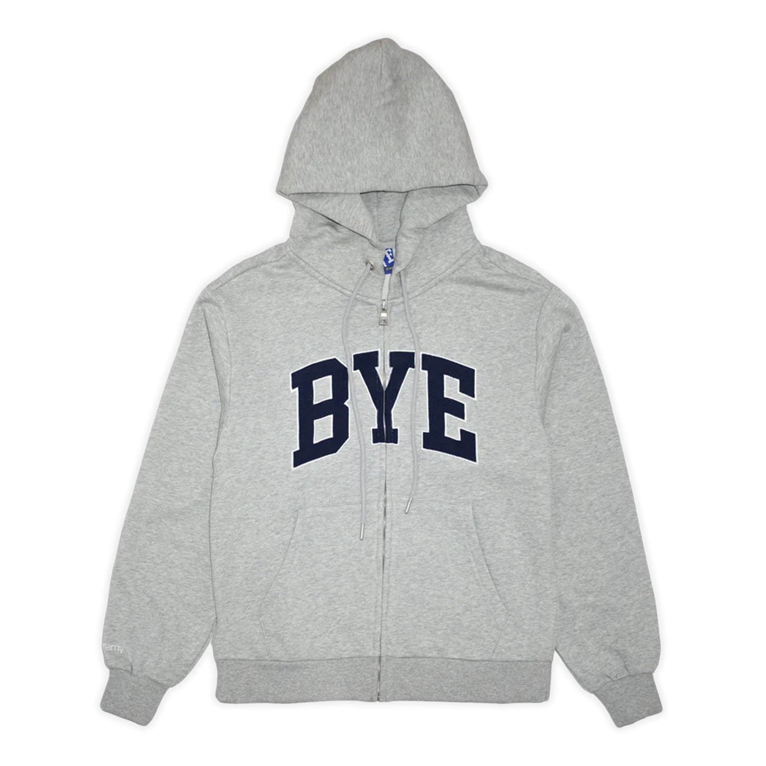 Bye Jeremy Bye Zip-Up Hoodie - Grey