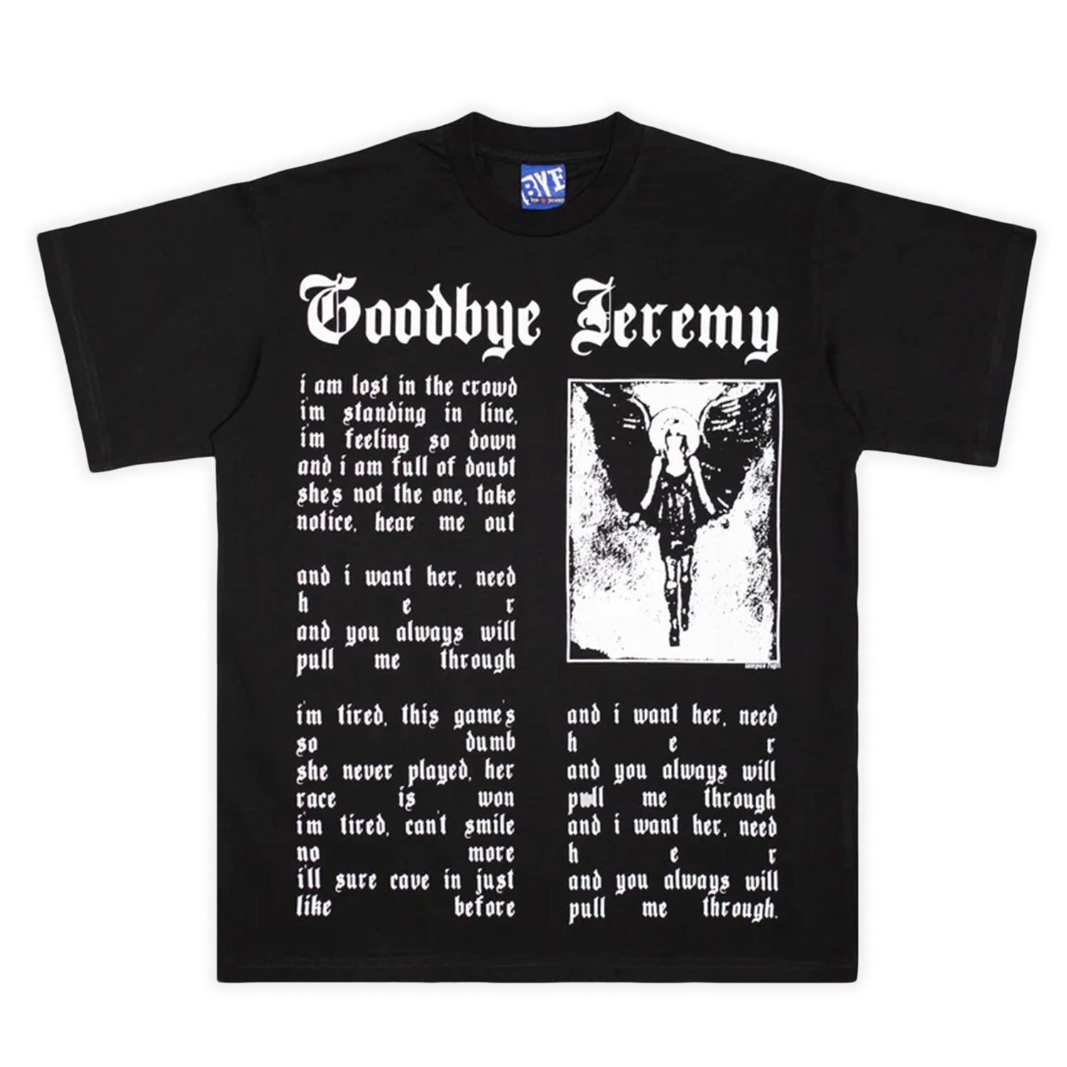 Bye Jeremy Angela Tee - Black