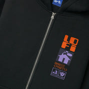 Lo-Fi Basic Parts Zip-Thru Hood - Black