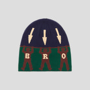 Bronze 56k Arrow Skull Beanie - Green