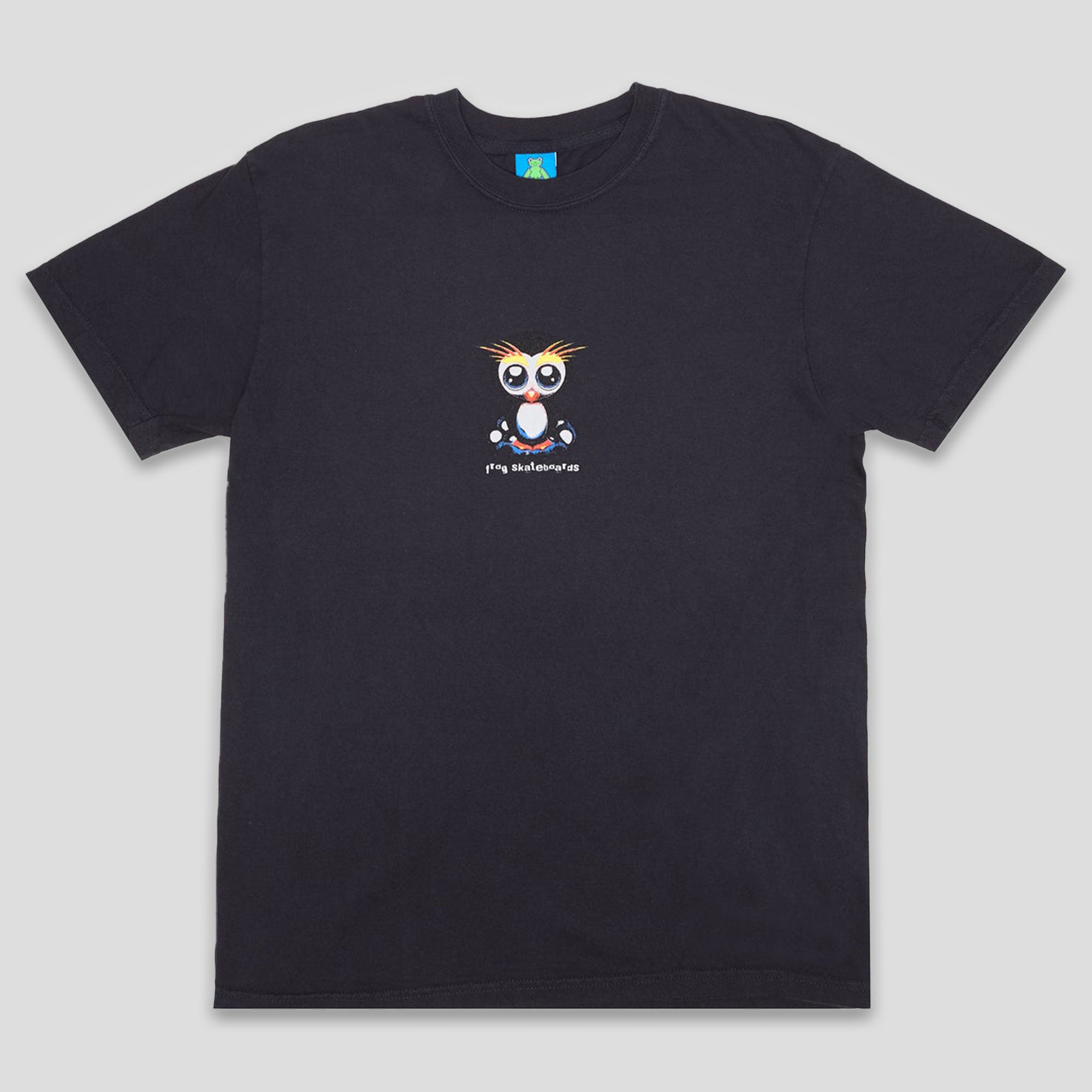 Frog Skateboards Tee Secret Penguin - Black