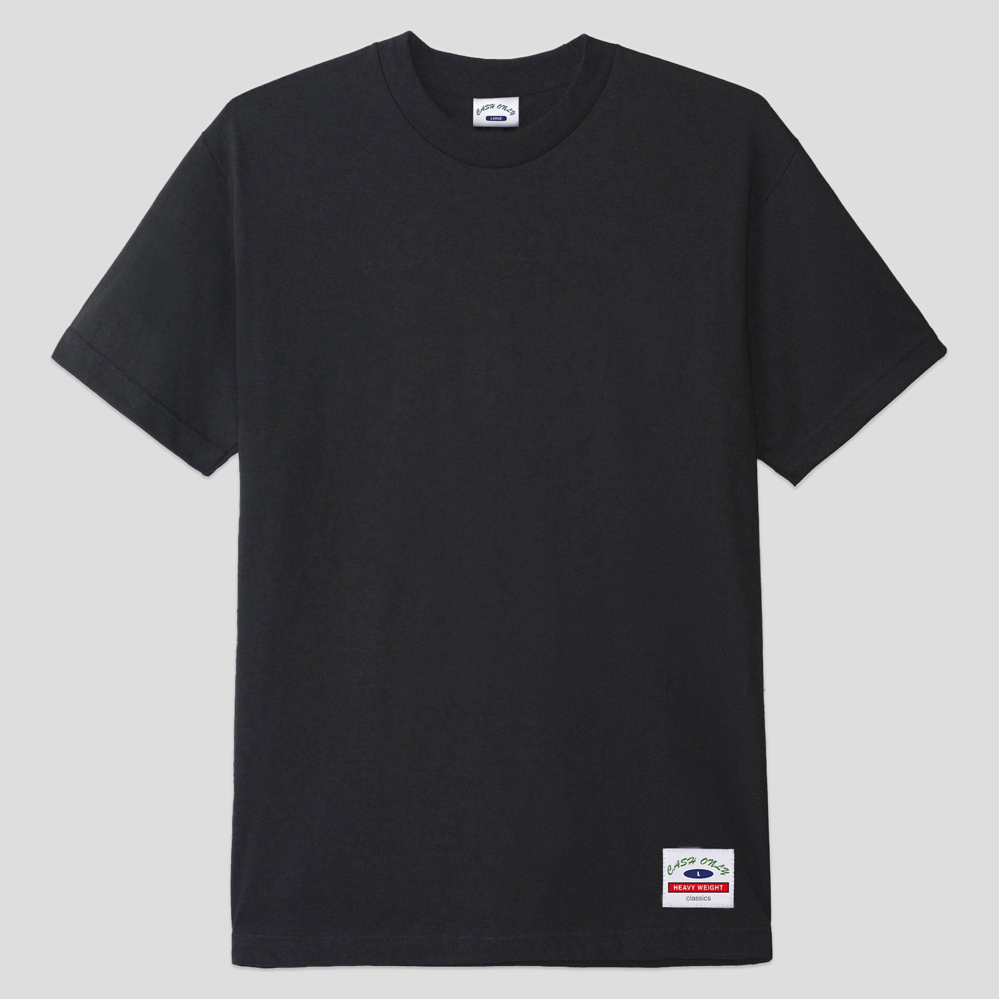 Cash Only Ultra Heavy Weight Basic Tee - Black