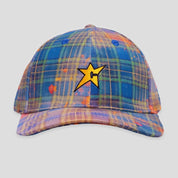 Carpet Company C Star Plaid Hat - Blue