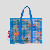 Carpet Company Plaid Tote Bag Small - Blue