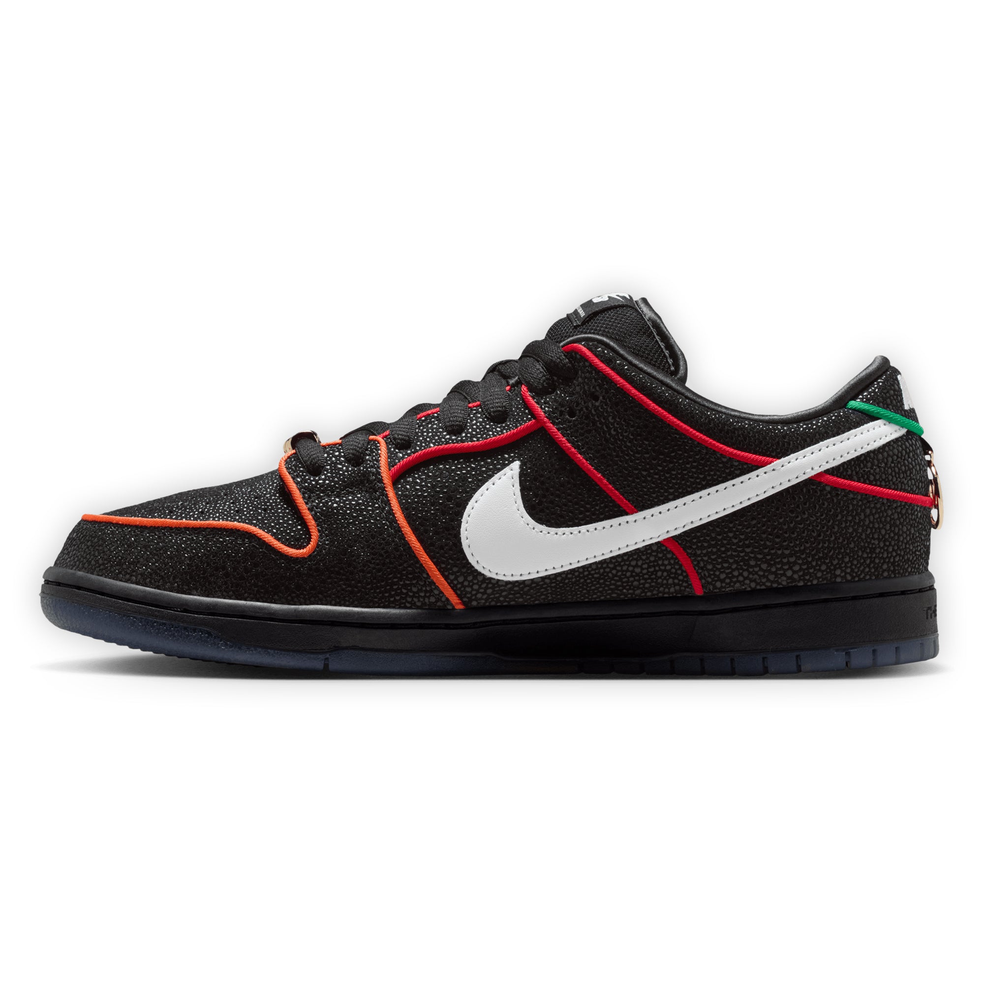 Nike SB Dunk Low Pro x Bronx Girls Skate - Black and Challenge Red