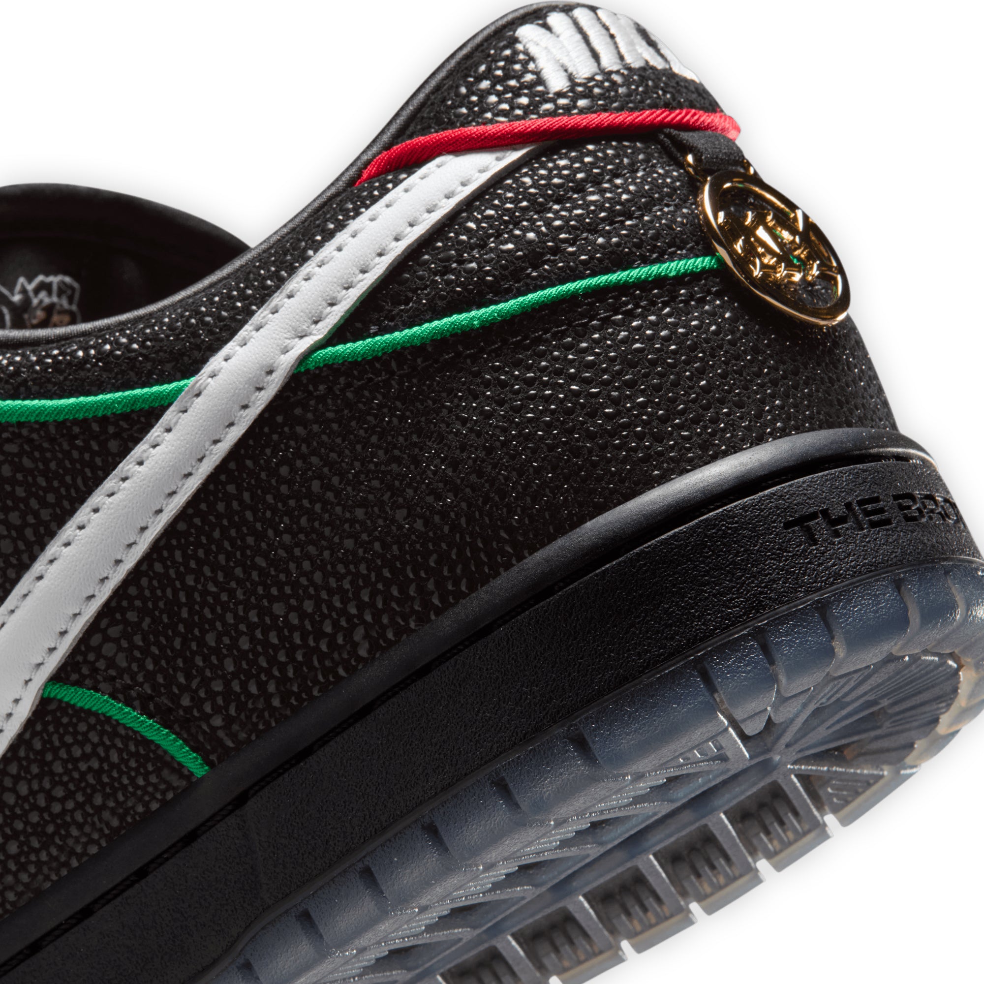 Nike SB Dunk Low Pro x Bronx Girls Skate - Black and Challenge Red