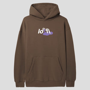 Lo-Fi Paint Logo Pullover Hood - Washed Brown