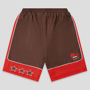 Come Sundown Safe Bet Shorts - Brown / Red