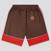 Come Sundown Safe Bet Shorts - Brown / Red