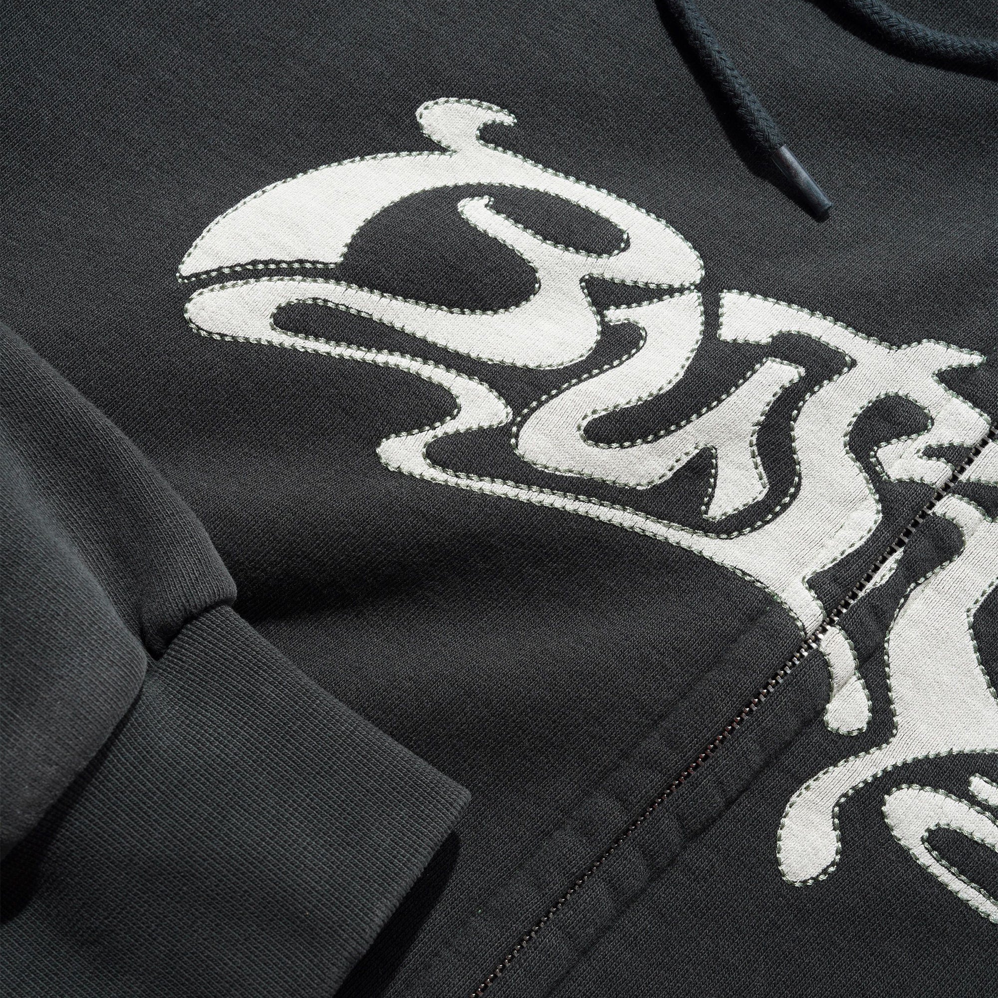 Butter Goods Drummer Zip-Thru Hood - Washed Black