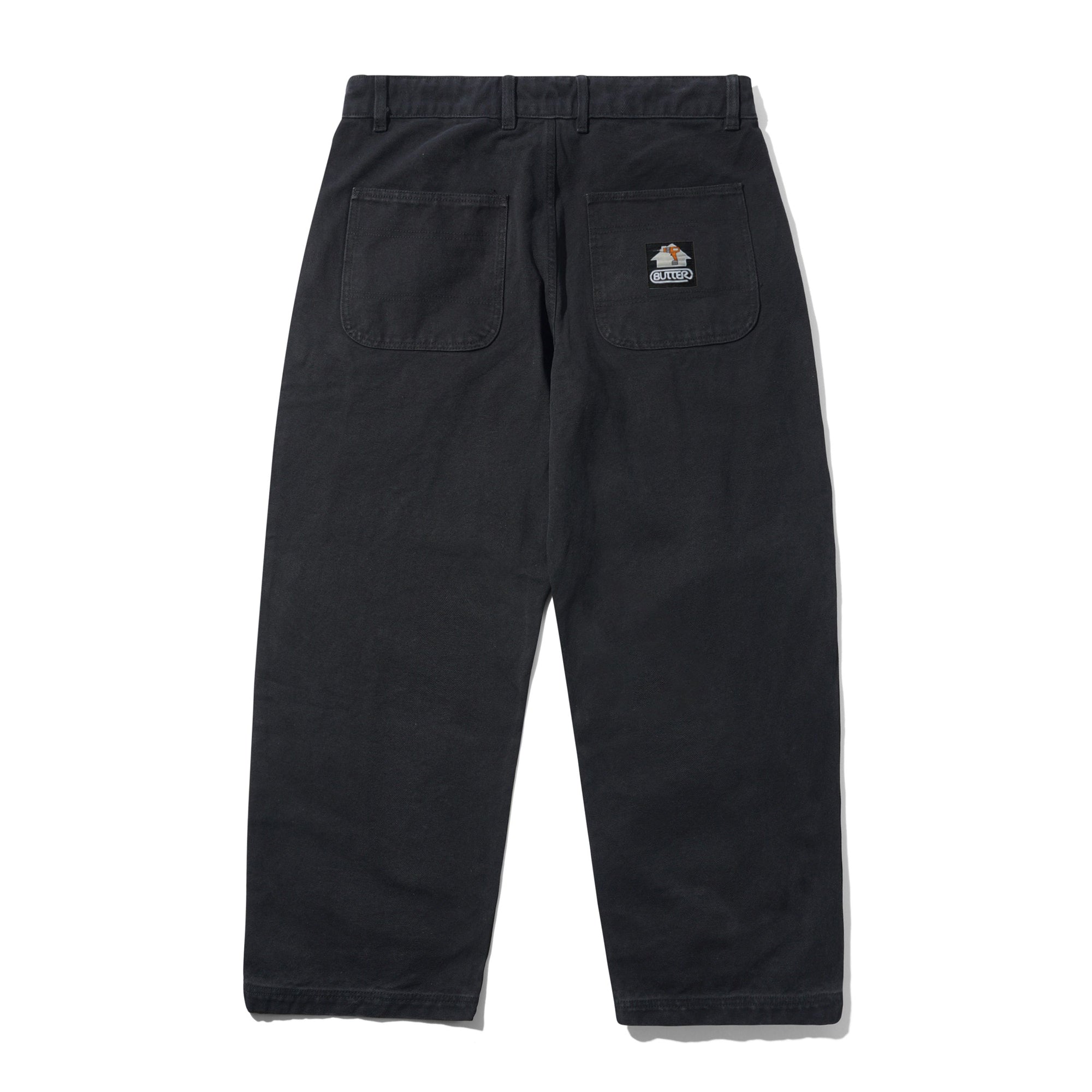Butter Goods Work Pants - Washed Black