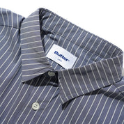 Butter Goods Vertical Stripe S/S Shirt - Stone Blue
