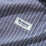 Butter Goods Vertical Stripe S/S Shirt - Stone Blue