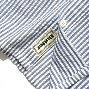 Butter Goods Seersucker Striped L/S Shirt - Navy