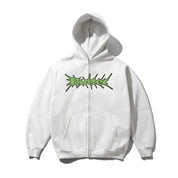 Butter Goods Nail Logo Zip-Thru Hood - Ash