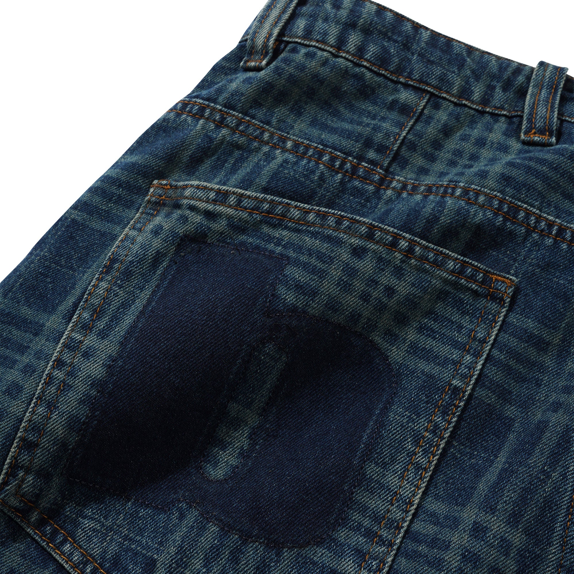 Butter Goods Burn Wide Cut Jeans - Dark Indigo Plaid