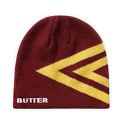 Butter Goods Diamond Skully Beanie - Burgundy