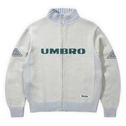 Butter Goods Diamond Zip-Thru Knit - Grey
