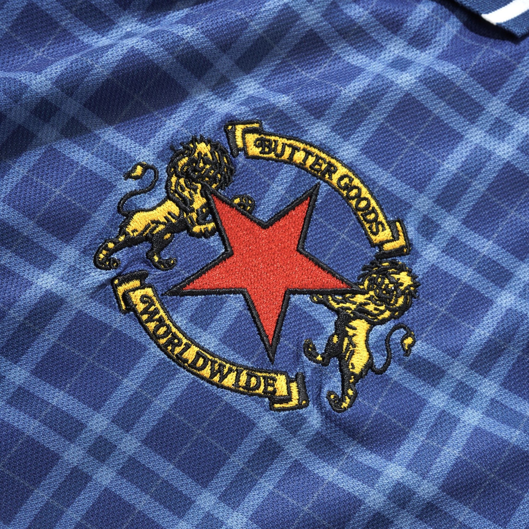 Butter Goods Plaid Jersey - Navy / Slate