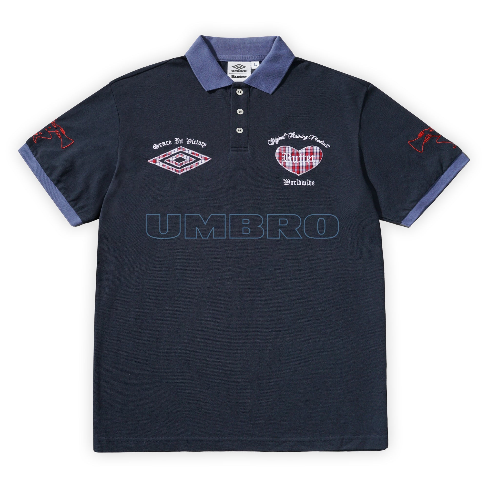 Butter Goods Victory Polo - Navy / Slate