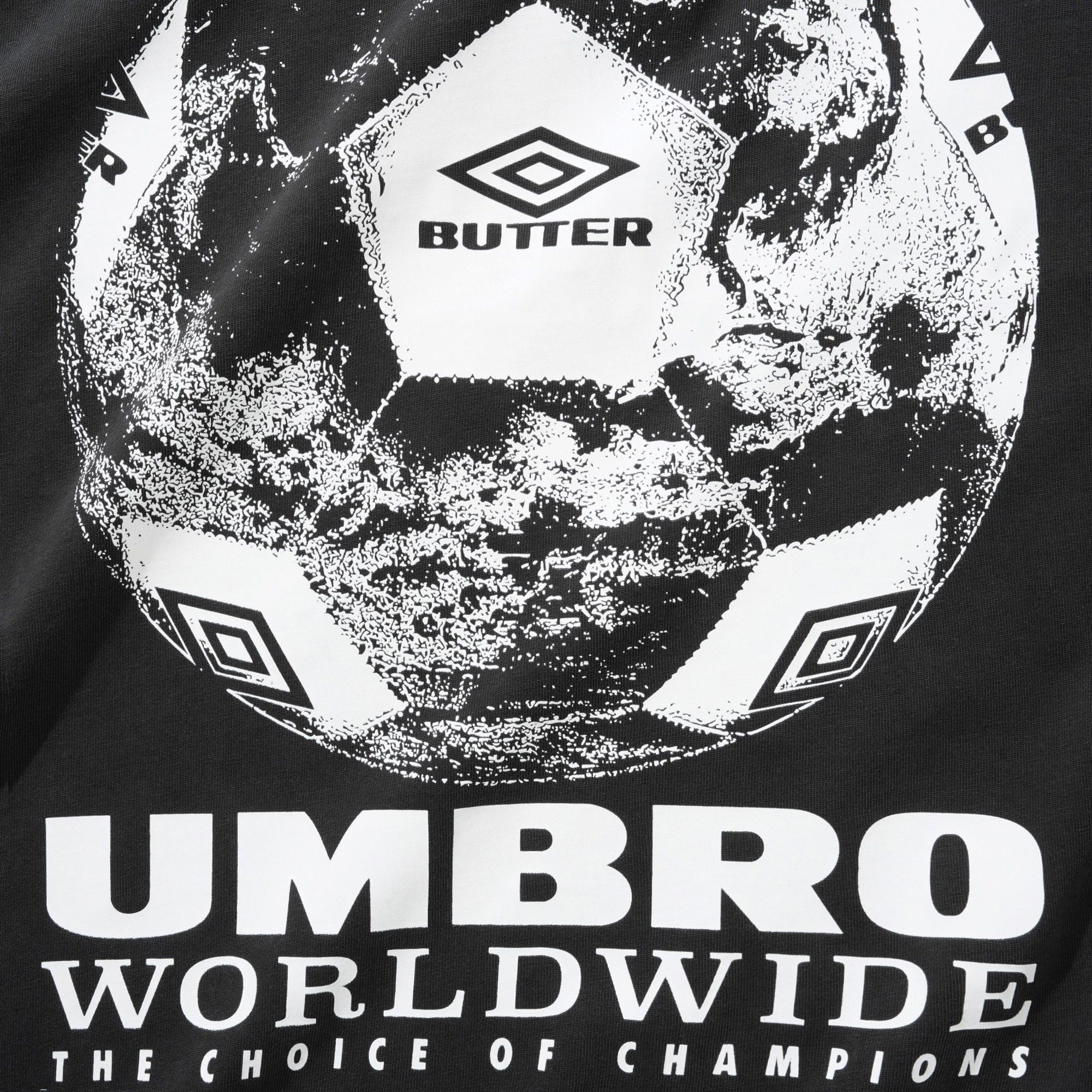 Butter Goods World Game Tee - Washed Black