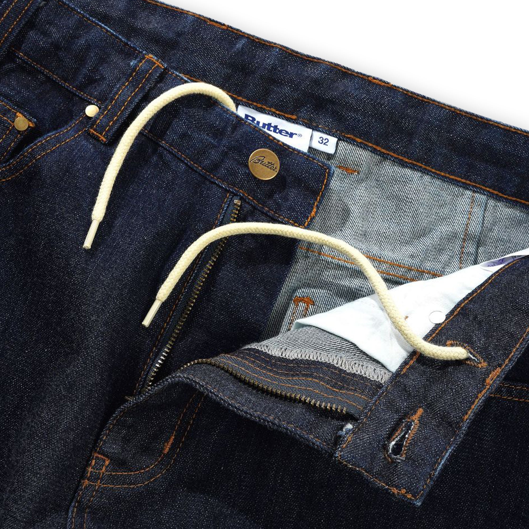 Butter Goods Bull Selvedge Denim Jeans - Raw Indigo