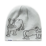 Butter Goods Frog Reversible Beanie - Lime / Grey