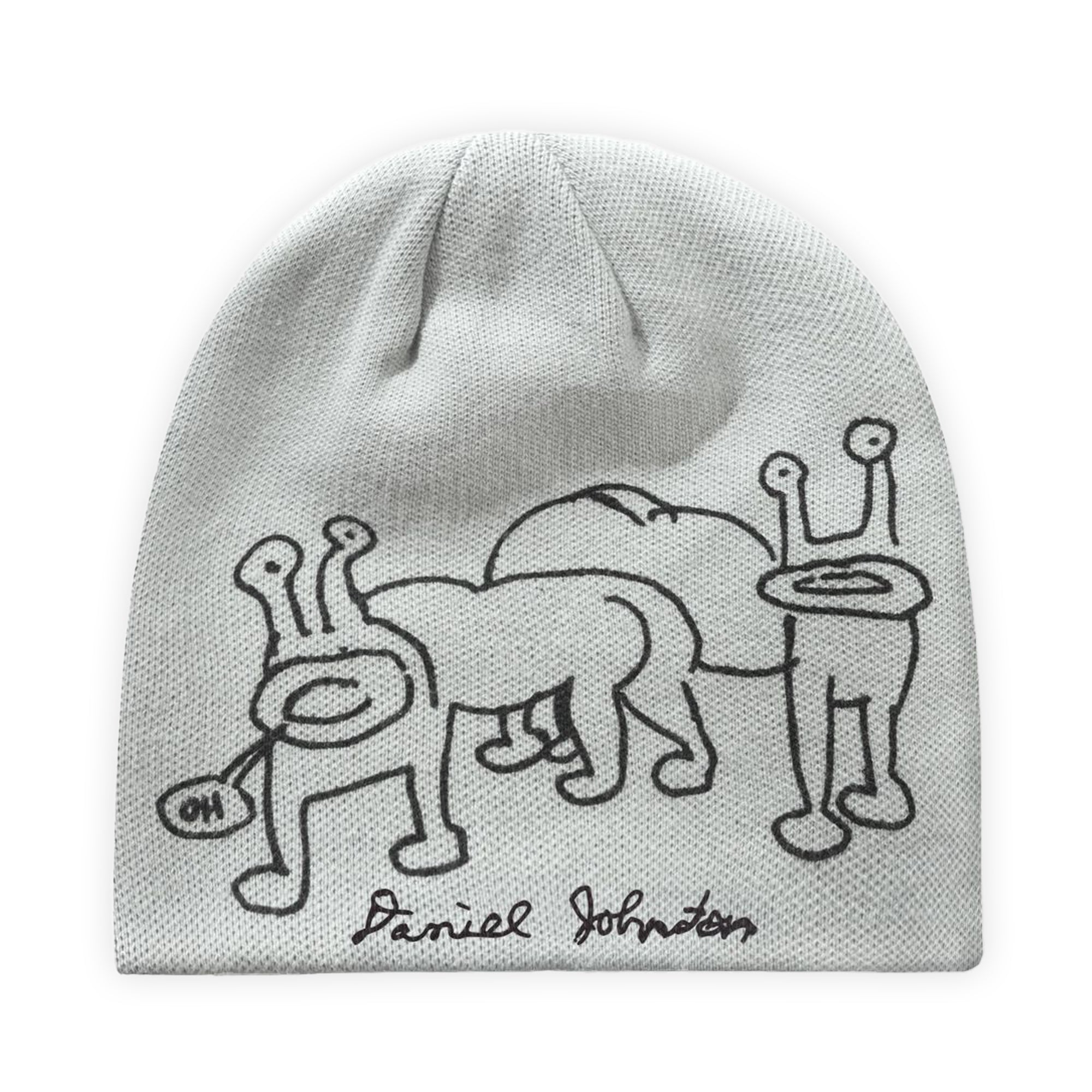 Butter Goods Frog Reversible Beanie - Lime / Grey