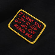 Butter Goods Patches Zip-Thru Hood - Washed Black