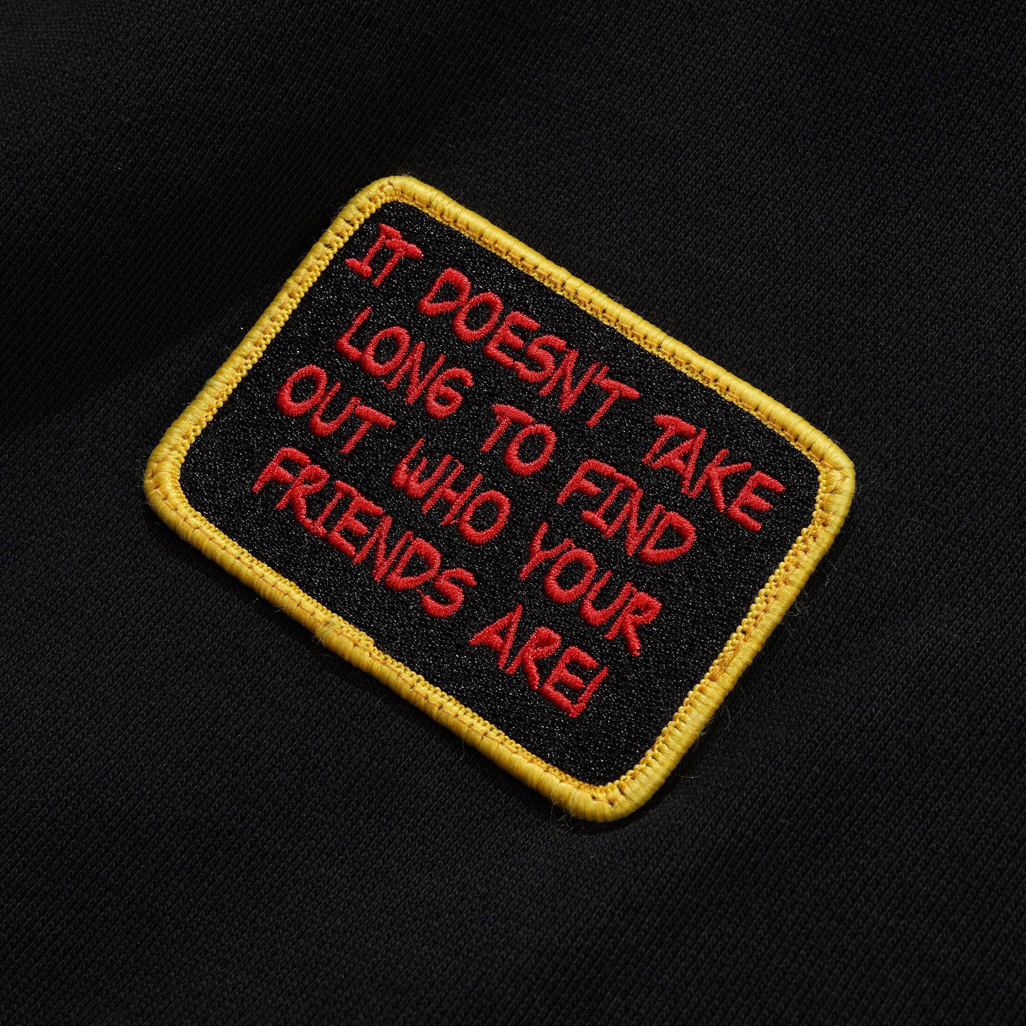 Butter Goods Patches Zip-Thru Hood - Washed Black