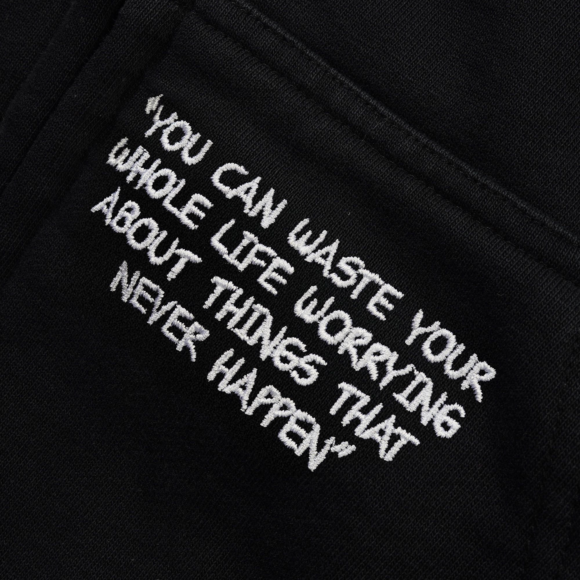 Butter Goods Patches Zip-Thru Hood - Washed Black
