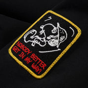 Butter Goods Patches Zip-Thru Hood - Washed Black