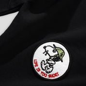 Butter Goods Patches Zip-Thru Hood - Washed Black