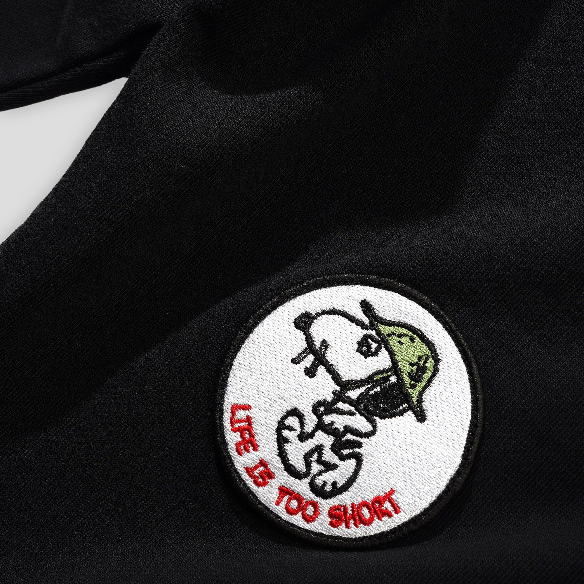 Butter Goods Patches Zip-Thru Hood - Washed Black