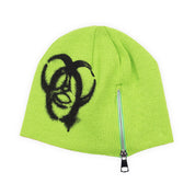 Carpet Company Biohazard Zip Beanie - Green