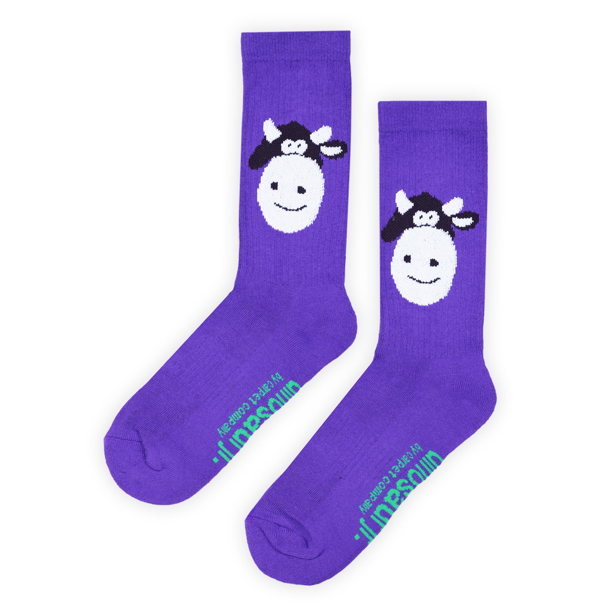 Carpet Company Dinosaur Jr. Cow Sock - Purple