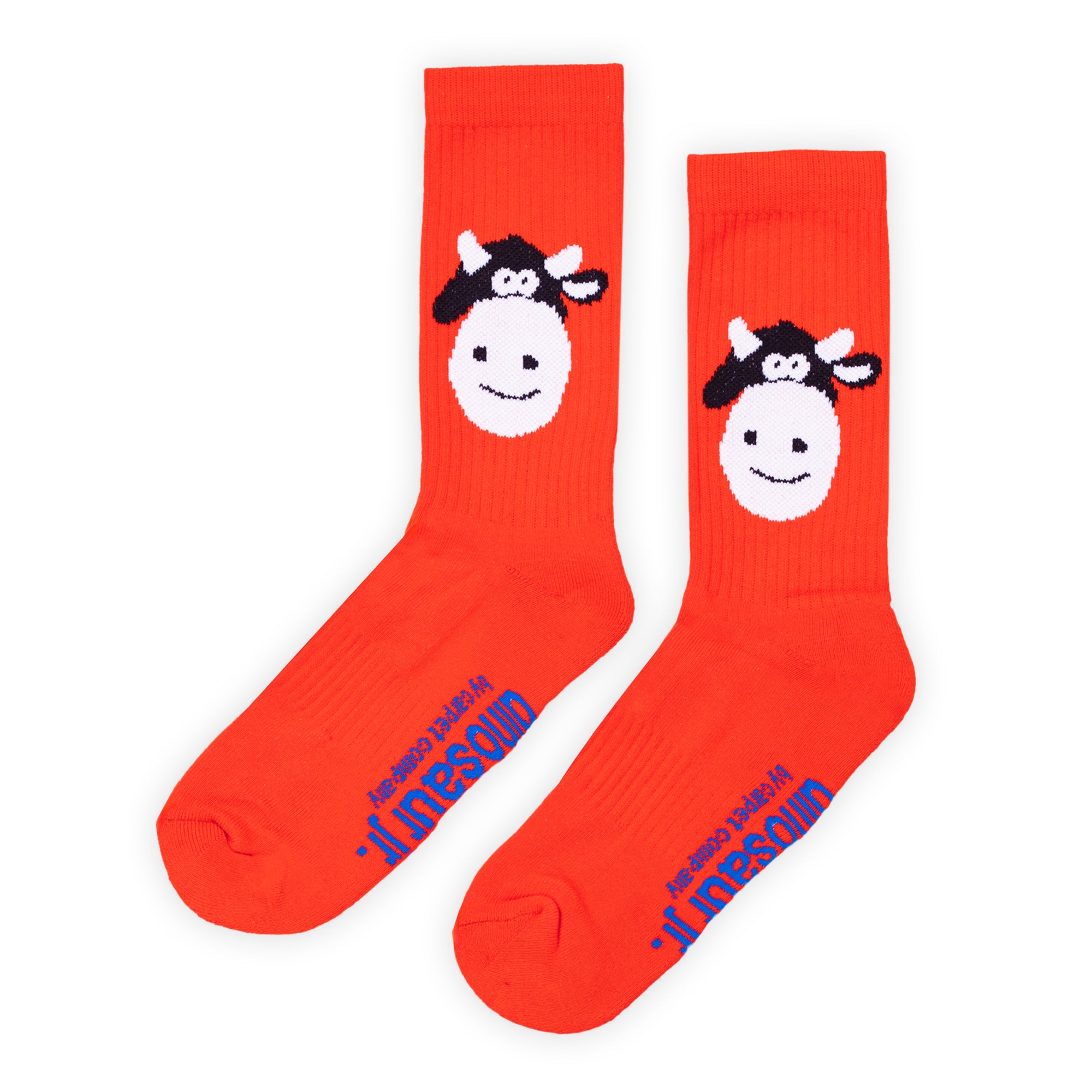 Carpet Company Dinosaur Jr. Cow Sock - Red