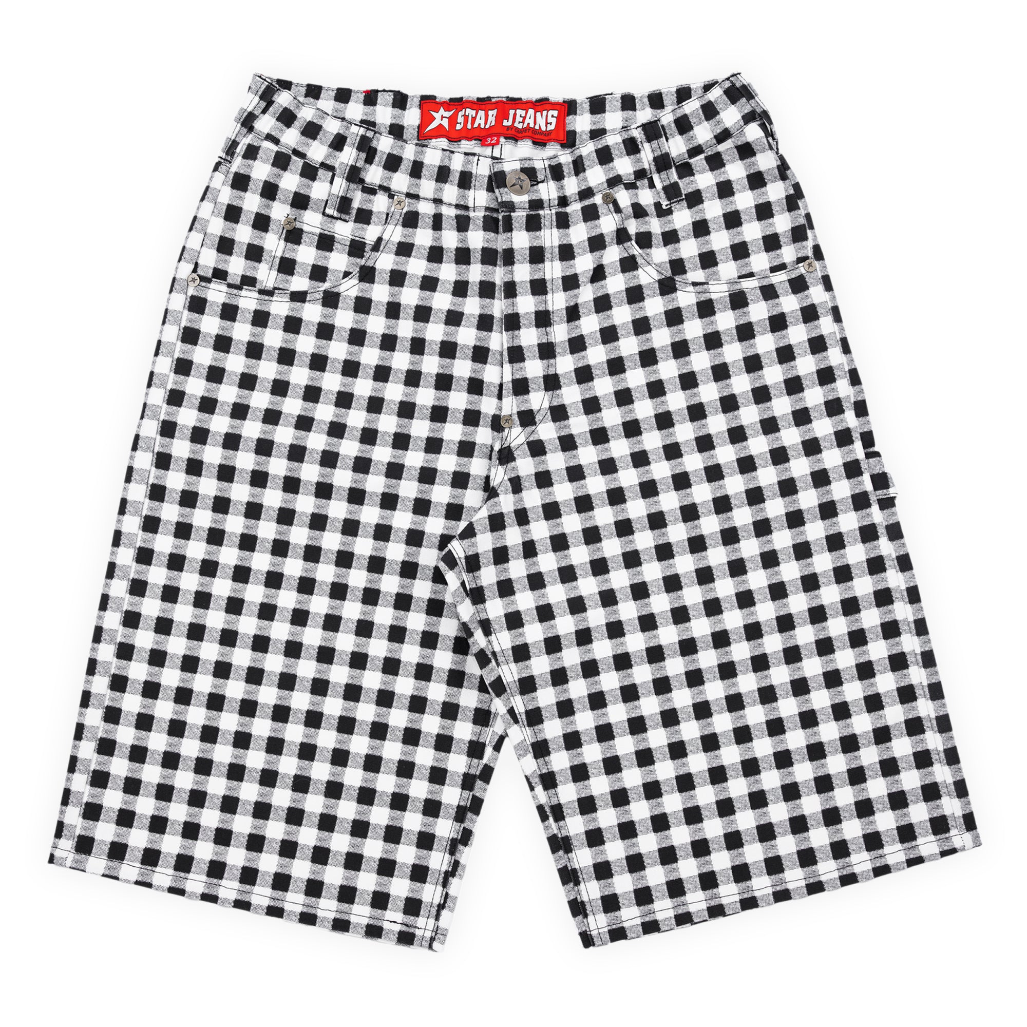 Carpet Company C-Star Plaid Shorts - White Plaid
